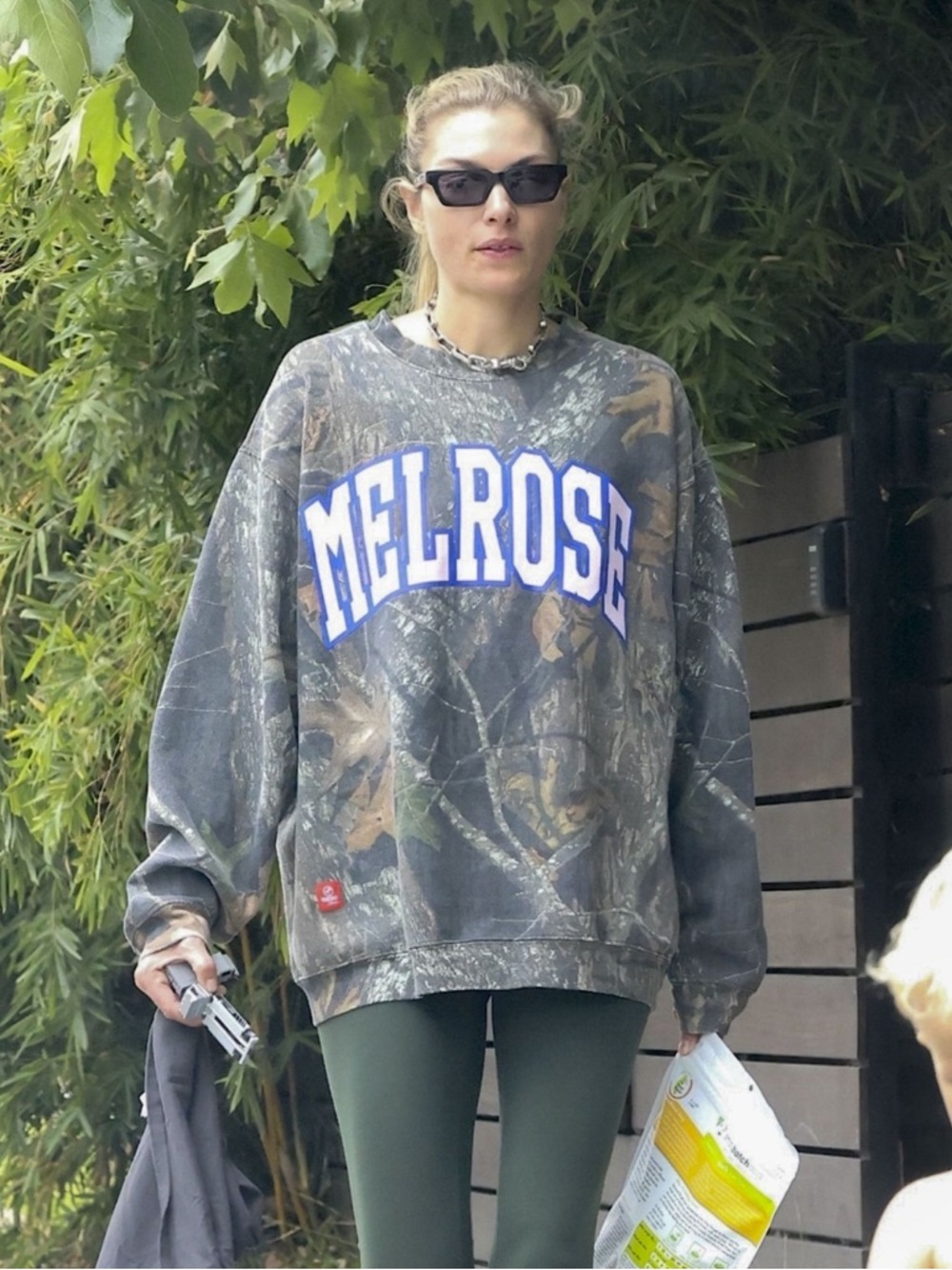 Melrose Camo Crewneck Sweatshirt - Dark Green Camo